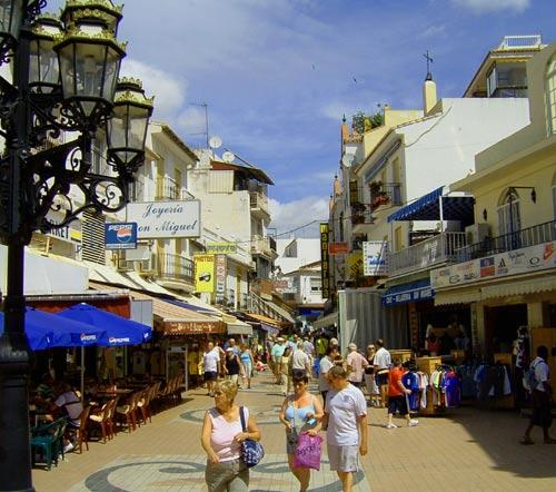 Torremolinos boats on the beach