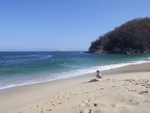 Huatulco coastline