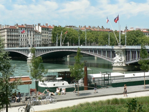 Lyon with the old city in the foreground