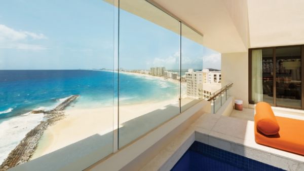 Turquoize at Hyatt Ziva Cancun extérieur aérienne