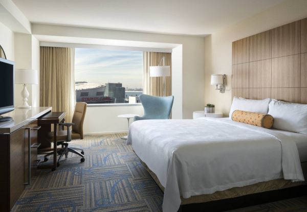 JW Marriott Los Angeles L.A. Live exterior aerial