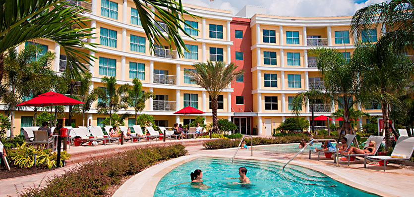 Melia Orlando Hotel At Celebration exterior at night