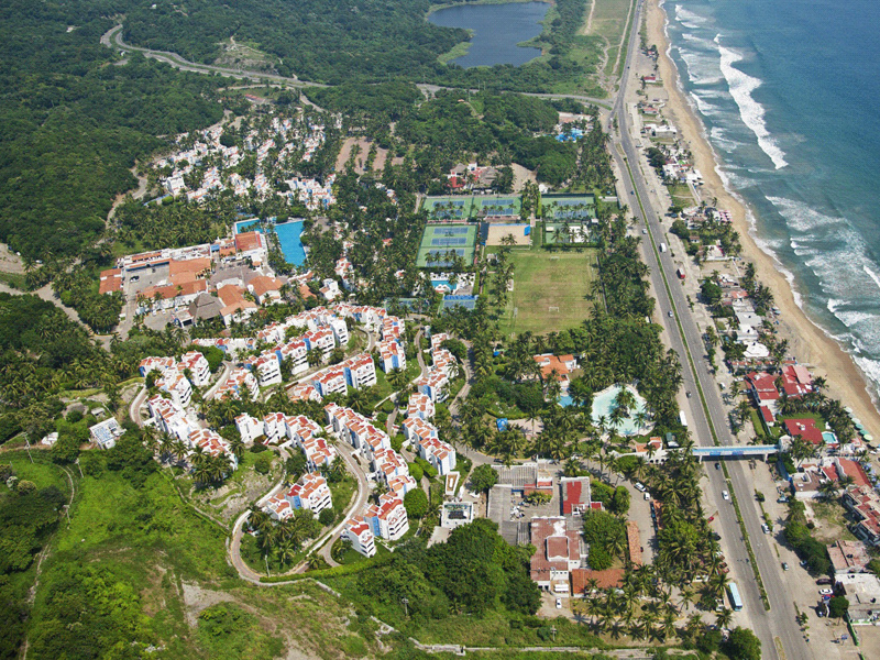 Hotel Gran Festivall beach aerial