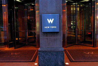 W New York entrée