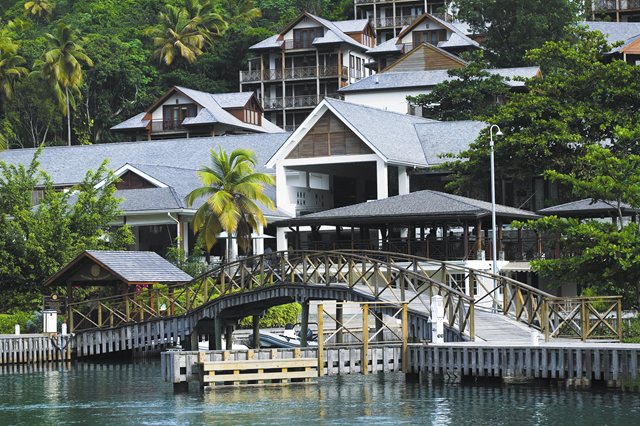 Capella Marigot Bay Hotel exterior aerial